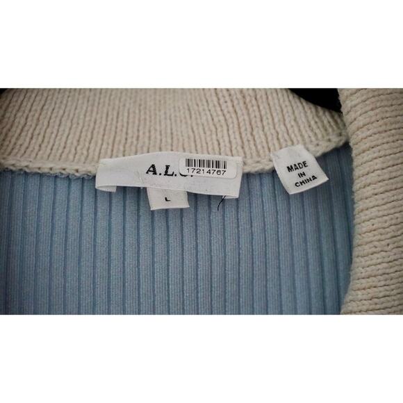 A.L.C. Striped Darcy Dress Sz L - Picture 6 of 8